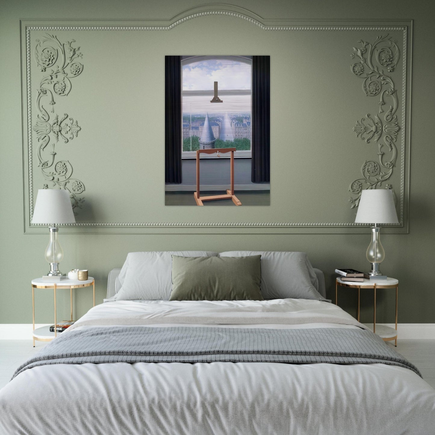 WHERE EUCLIDE WALKED 1955 - Rene Magritte Brushed Aluminum Print - 70x100 cm / 28x40 inches | Rene Magritte Aluminum Print | Rene Magritte Prints