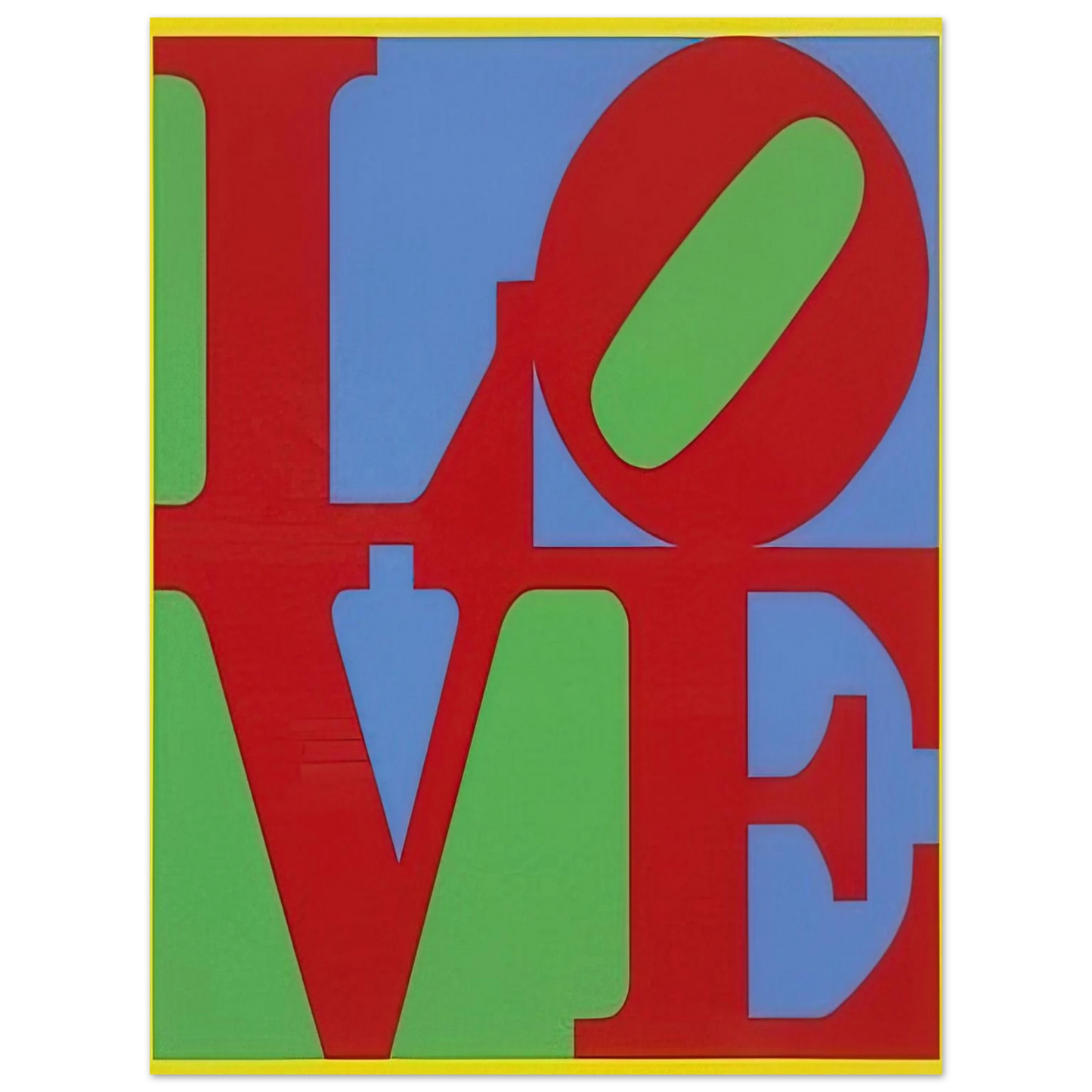 Robert Indiana - Heliotherapy Love  75x100 cm / 30x40inches Fine Art Poster