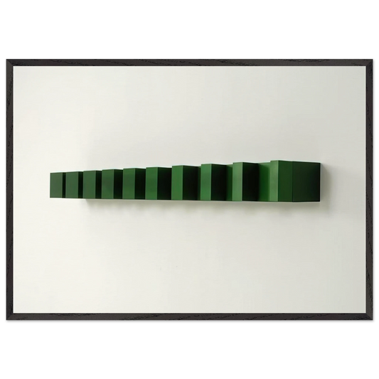 Untitled Bernstein 74-8 - 1974 - Donald Judd 70x100 cm / 28x40 inches Framed Art Print – Black Wooden Frame