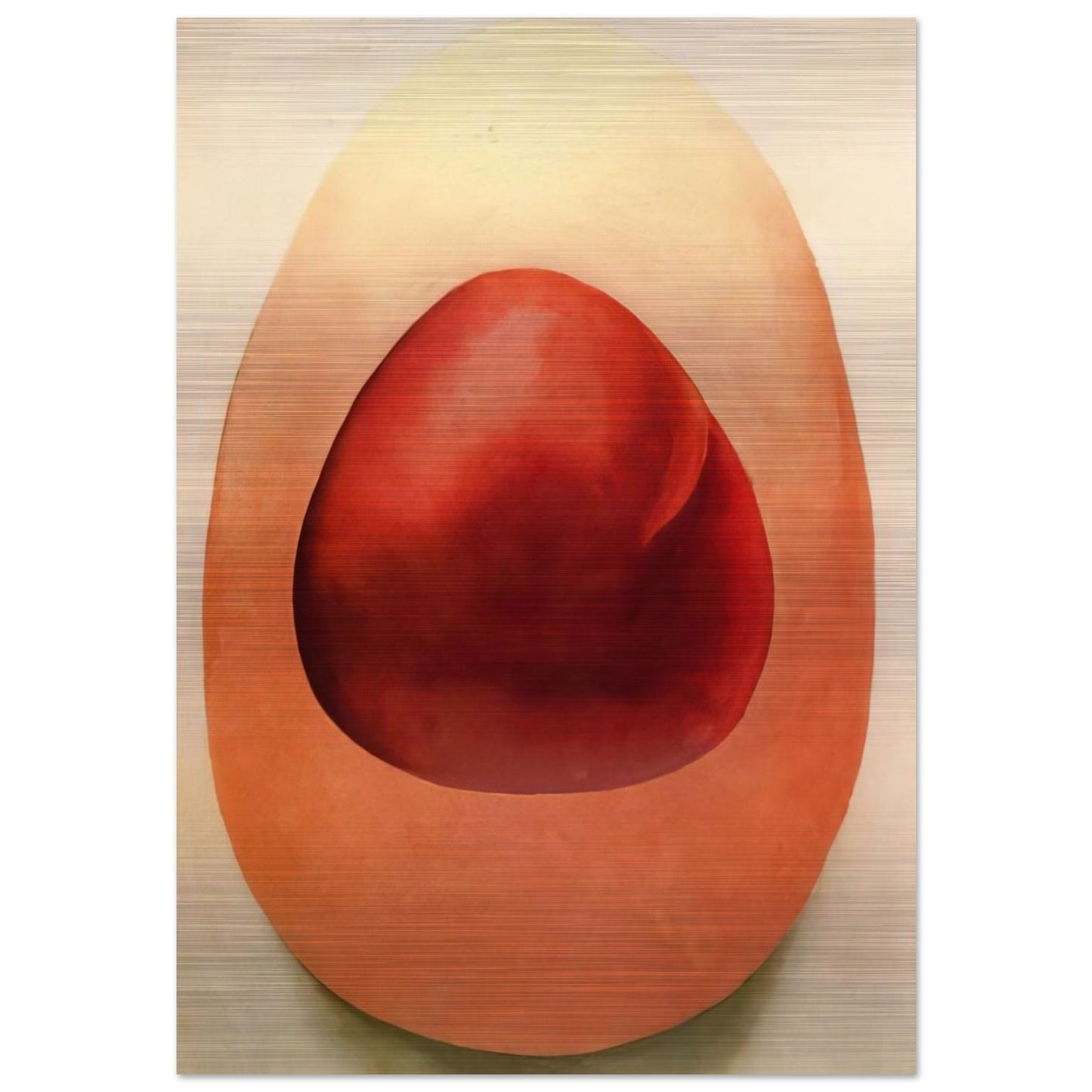 Red and Pink Rocks - Georgia O'Keeffe Brushed Aluminum Print - 70x100 cm / 28x40 inches | Georgia O'Keeffe Aluminum Print | Georgia O'Keeffe Prints