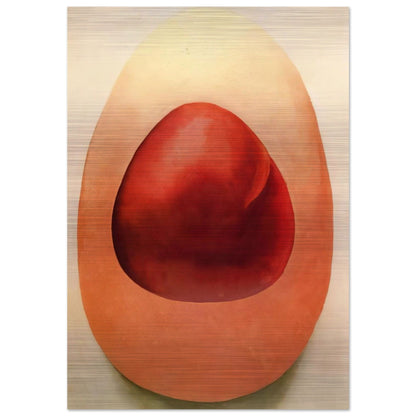 Red and Pink Rocks - Georgia O'Keeffe Brushed Aluminum Print - 70x100 cm / 28x40 inches | Georgia O'Keeffe Aluminum Print | Georgia O'Keeffe Prints