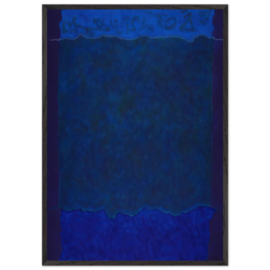 Infinity Fields Lefkada Series - 1980 - Theodoros Stamos 70x100 cm / 28x40 inches Framed Art Print – Black Wooden Frame