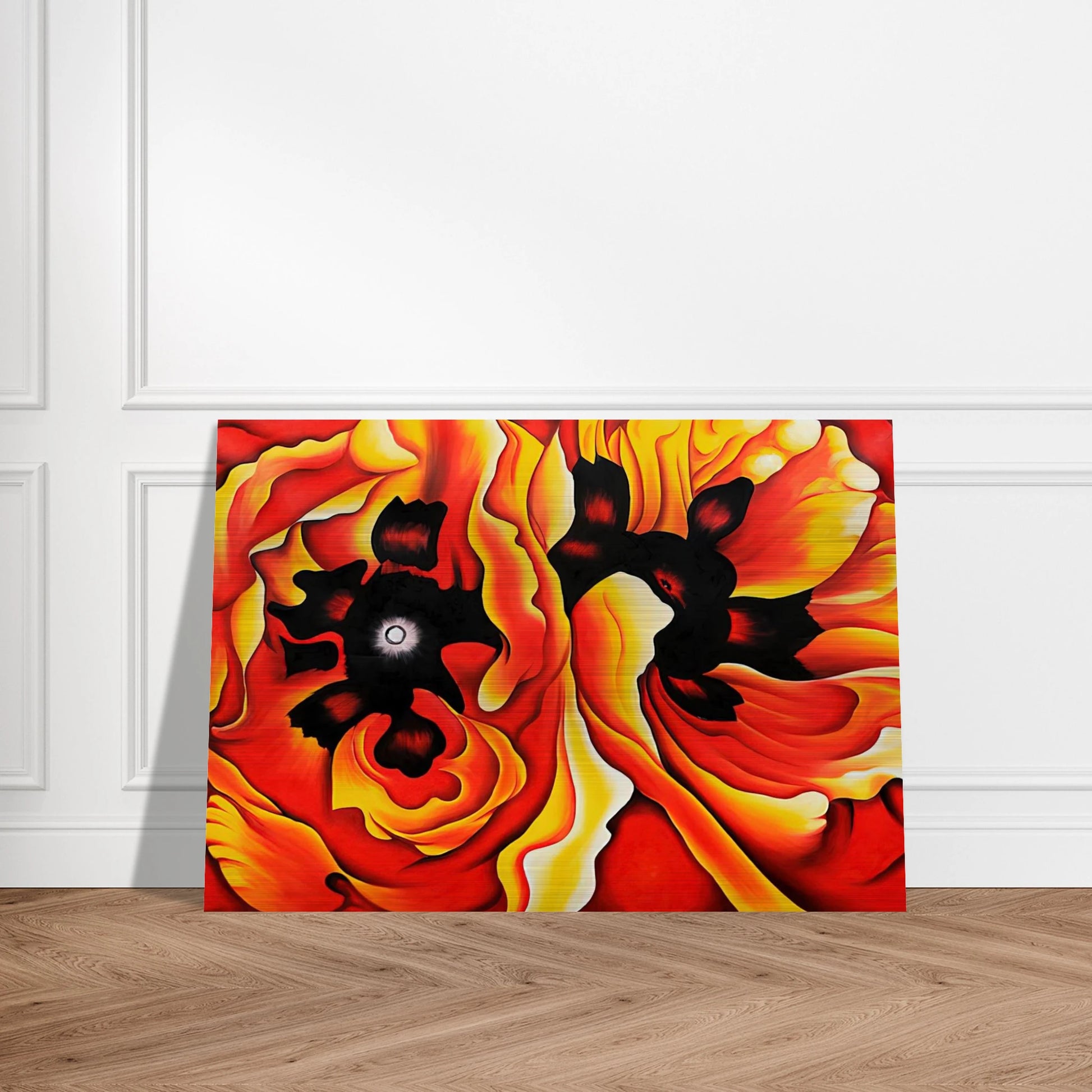Oriental Poppies II - Georgia O'Keeffe Brushed Aluminum Print - 70x100 cm / 28x40 inches | Georgia O'Keeffe Aluminum Print | Georgia O'Keeffe Prints