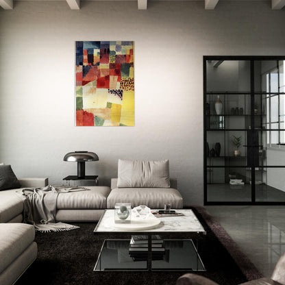 HAMMAMET - Paul Klee Brushed Aluminum Print - 70x100 cm / 28x40 inches | Paul Klee Aluminum Print | Paul Klee Prints