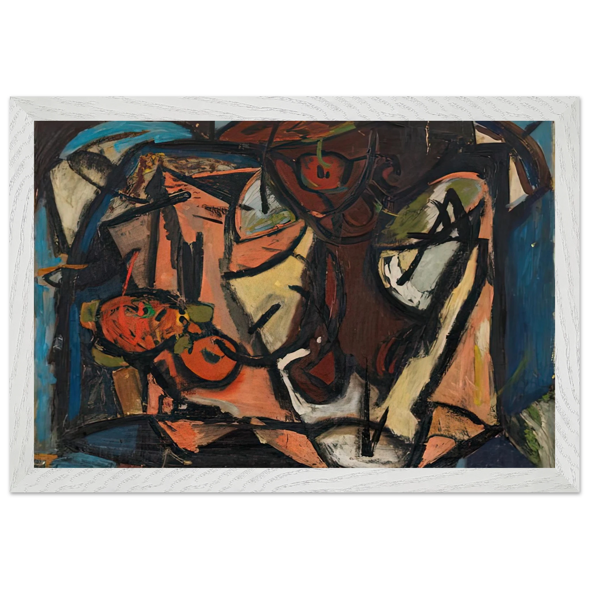 Helen Frankenthaler - Still Life, 1948- Wall Art - 60x80 cm / 24x32 inches - Premium Wooden Framed Poster With Fine Art Paper-canvas - Wood frame