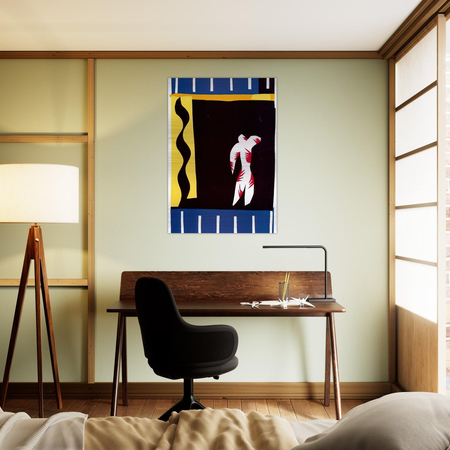 THE CLOWN 1943 - Henri Matisse Brushed Aluminum Print - 70x100 cm / 28x40 inches | Henri Matisse Aluminum Print | Henri Matisse Prints