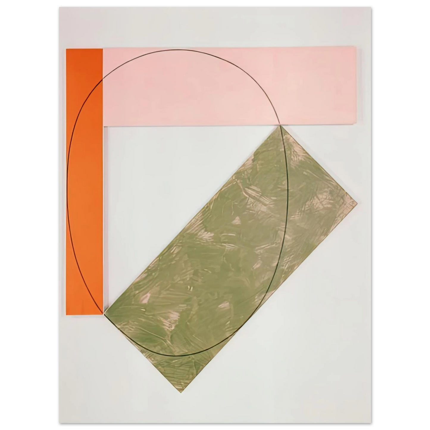 Robert Mangold - THREE COLOR FRAME PAINTING 1985  75x100 cm / 30x40inches Fine Art Poster