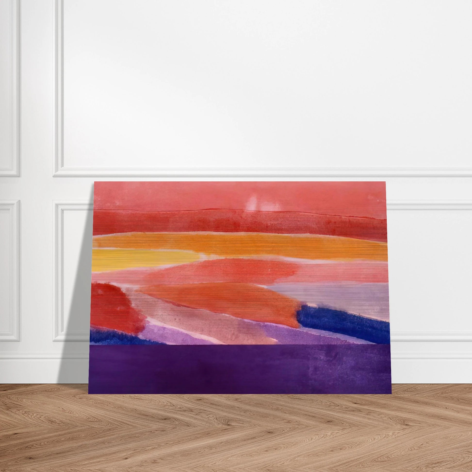 Surface Of Coral - 1981 - Ronnie Landfield Brushed Aluminum Print - 70x100 cm / 28x40 inches | Ronnie Landfield Aluminum Print | Ronnie Landfield Prints