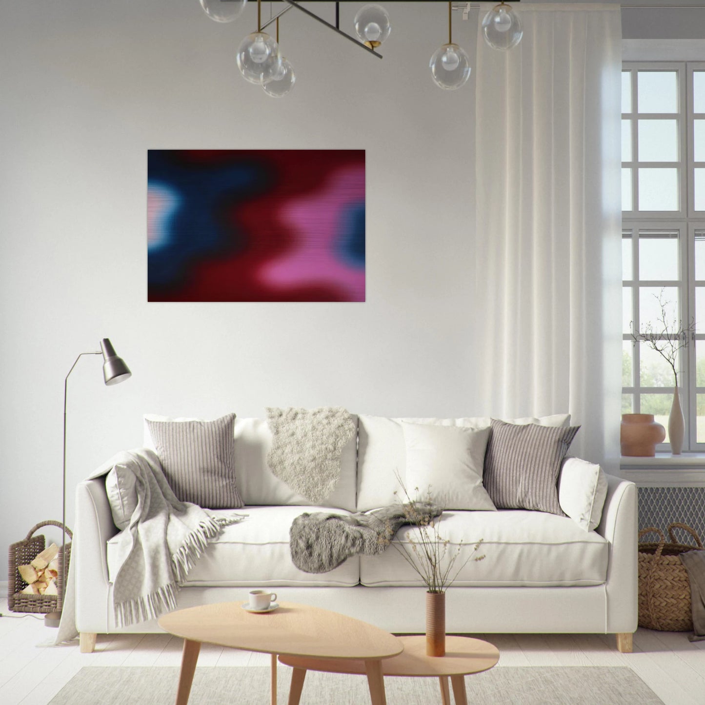 M-12 - 1970 - Wojciech Fangor Brushed Aluminum Print - 70x100 cm / 28x40 inches | Wojciech Fangor Aluminum Print | Wojciech Fangor Prints