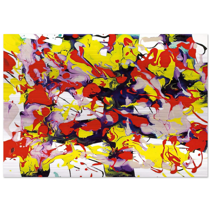 Untitled  SFP94-69  SFF 1743  - Sam Francis Brushed Aluminum Print - 70x100 cm / 28x40 inches | Sam Francis Aluminum Print | Sam Francis Prints