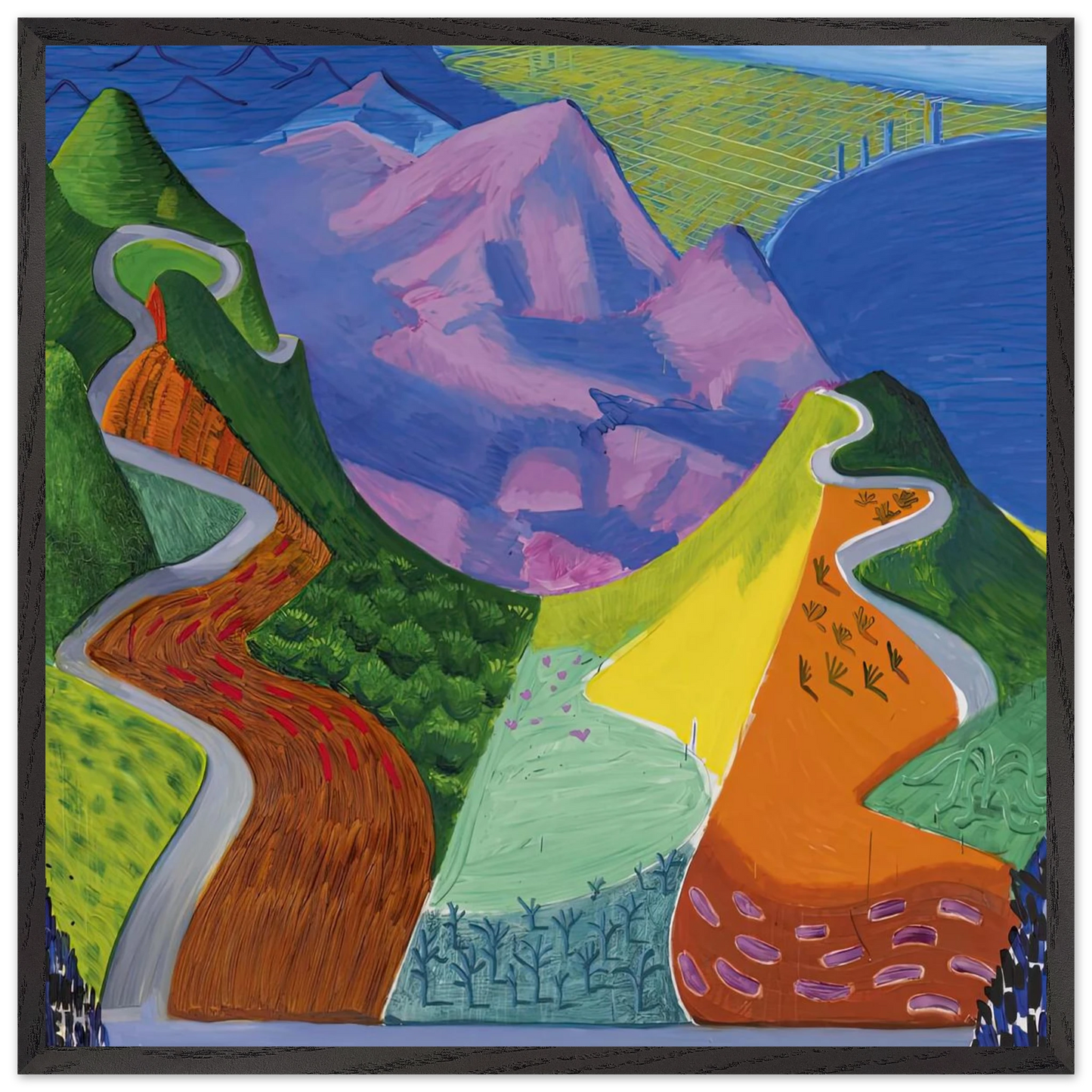 David Hockney - David Hockney Wall art - 21x29.7 cm / 8x12" - Fine Art Poster-canvas - -
