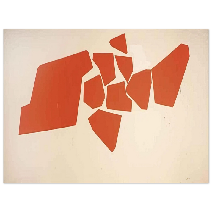 Robert Goodnough - Large Fragemented Shapes - 1968  75x100 cm / 30x40inches Fine Art Poster