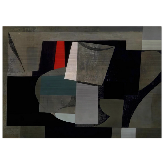1934-6 painting - still life - 1936 - Ben Nicholson Brushed Aluminum Print - 70x100 cm / 28x40 inches | Ben Nicholson Aluminum Print | Ben Nicholson Prints