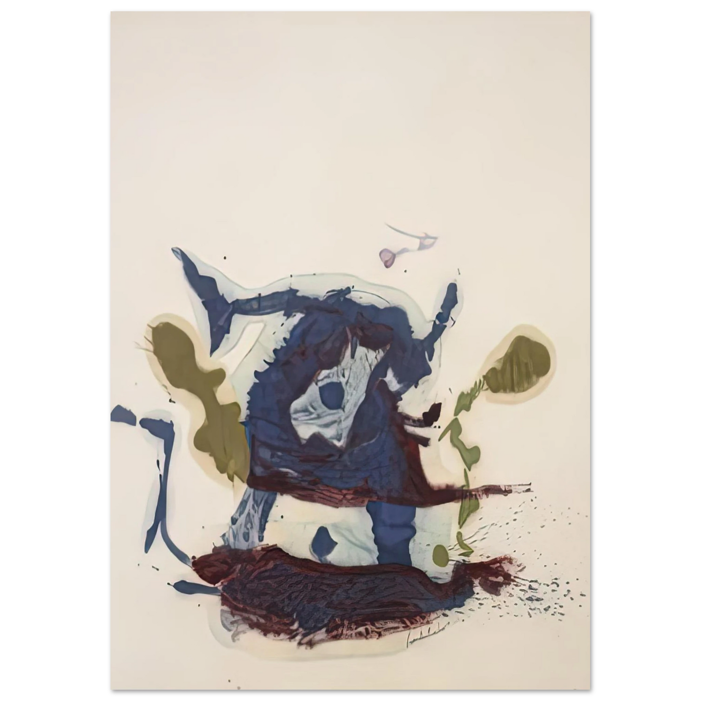 Helen Frankenthaler - Vessel, 1961- Wall Art - 30x40 cm / 12x16 inches - Fine Art Poster-canvas - -