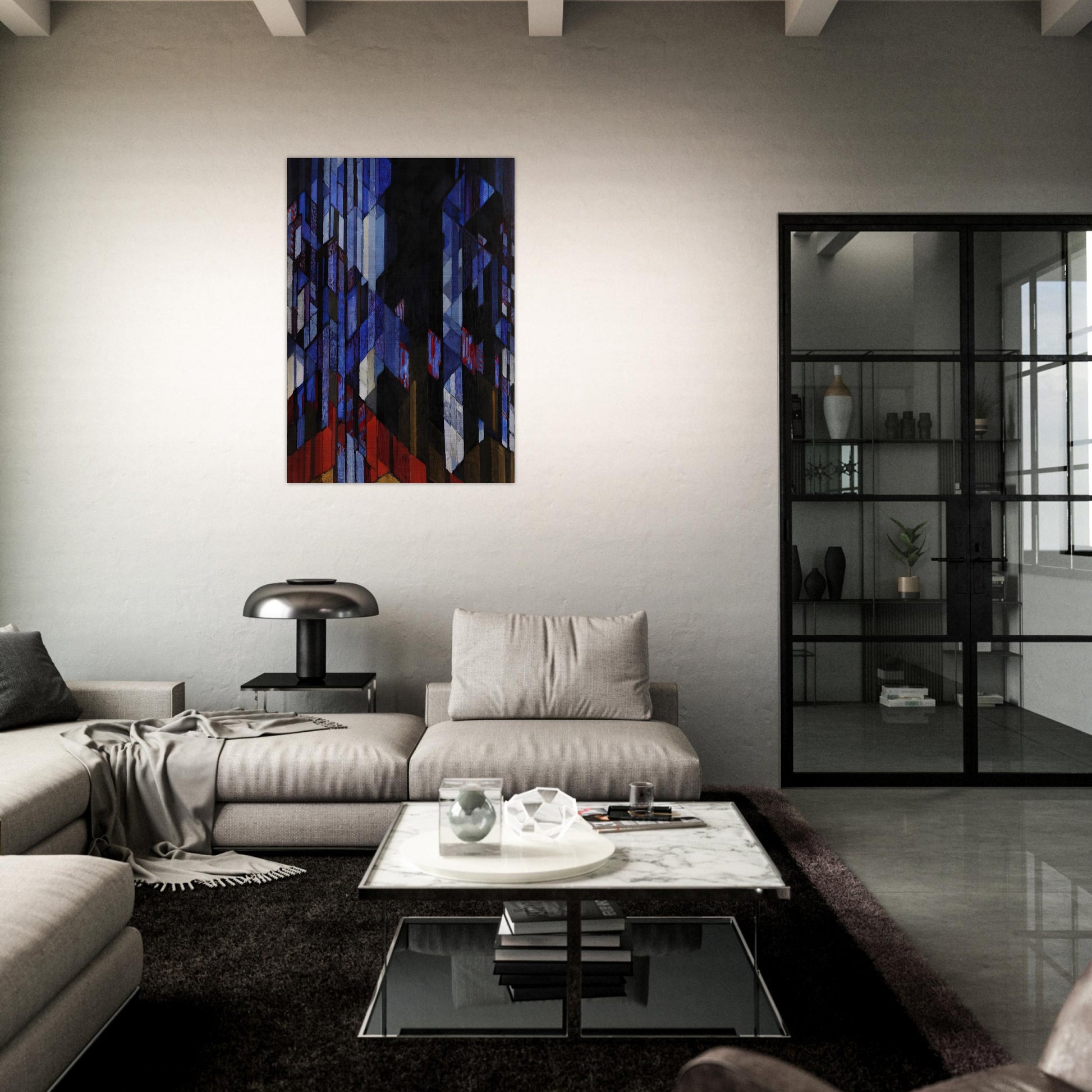 Cathedral - Frantisek Kupka Brushed Aluminum Print - 70x100 cm / 28x40 inches | Frantisek Kupka Aluminum Print | Frantisek Kupka Prints