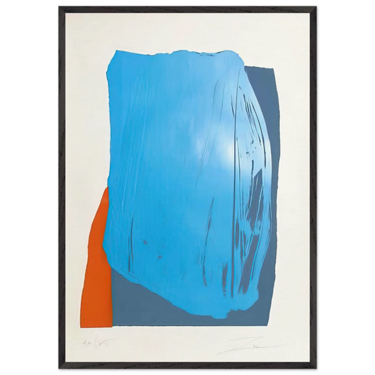 Moro II - 1981 - Larry Zox 70x100 cm / 28x40 inches Framed Art Print – Black Wooden Frame