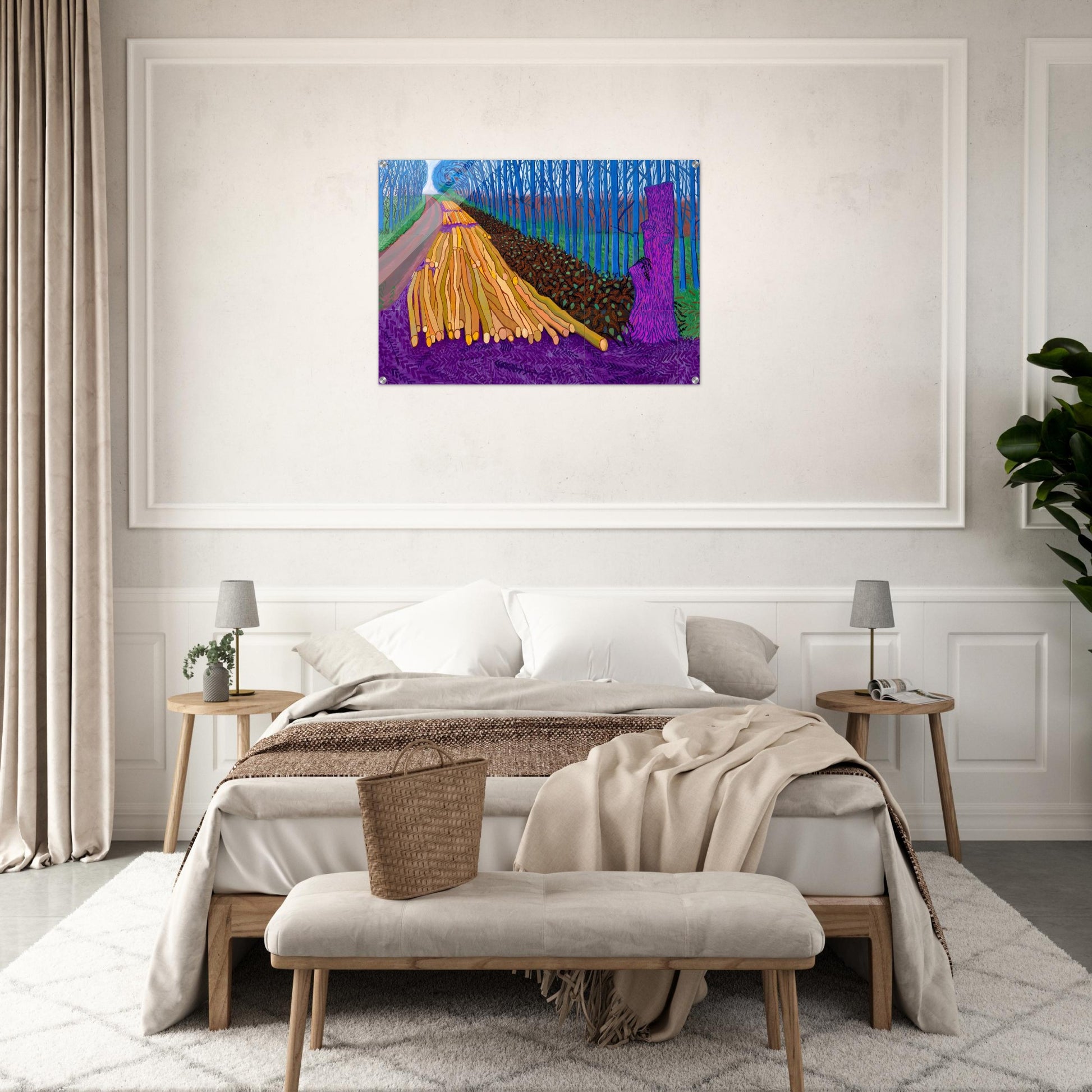 David Hockney - David Hockney Acrylic Print - 70x100 cm / 28x40″ inches | David Hockney Wall Art | David Hockney Prints