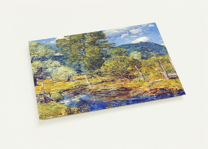 Bedford Hills By Childe Hassam Pack of 10 Post Cards | Childe Hassam Post Cards | A6 (10.5 x 14.8 cm) - 4.1 x 5.8 inches