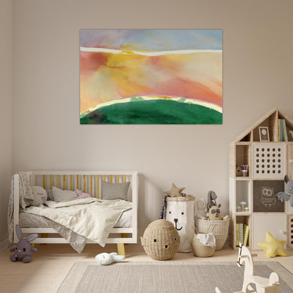 Bay Breeze - 1969 - Ronnie Landfield Art Prints - 100x150 cm / 40x60″ inches | Ronnie Landfield Poster | Ronnie Landfield Prints