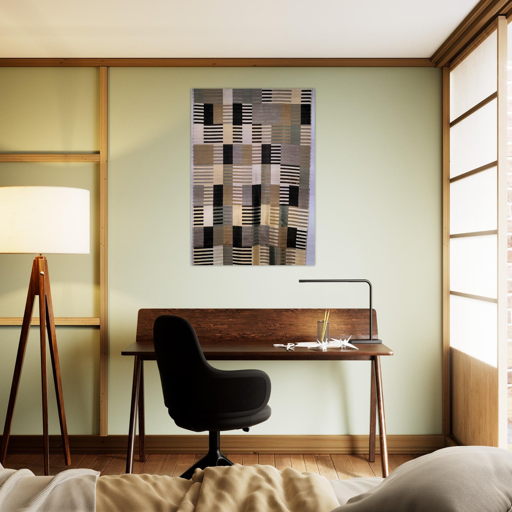 WALL HANGING 1926 - Anni Albers Brushed Aluminum Print - 70x100 cm / 28x40 inches | Anni Albers Aluminum Print | Anni Albers Prints