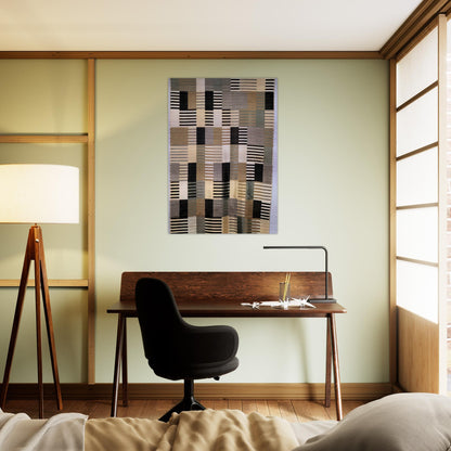 WALL HANGING 1926 - Anni Albers Brushed Aluminum Print - 70x100 cm / 28x40 inches | Anni Albers Aluminum Print | Anni Albers Prints