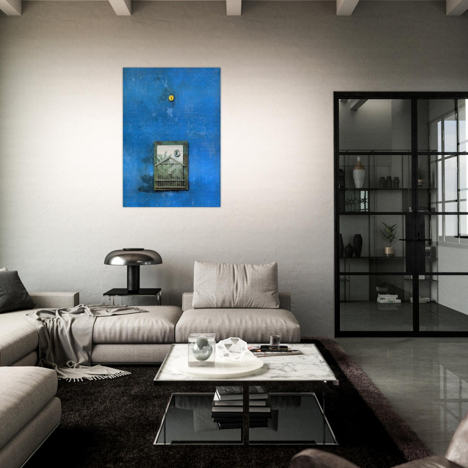 Sanctuary - Max Ernst Brushed Aluminum Print - 70x100 cm / 28x40 inches | Max Ernst Aluminum Print | Max Ernst Prints