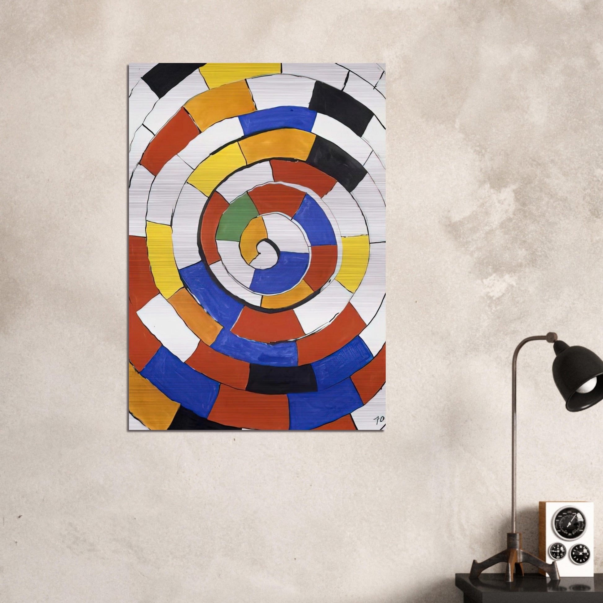SPIRAL 1970 - Alexander Calder Brushed Aluminum Print - 70x100 cm / 28x40 inches | Alexander Calder Aluminum Print | Alexander Calder Prints