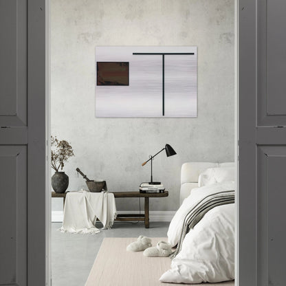 UNTITLED T FORMIGES OBJEKT MIT GOUACHE 1972 - BLINKY PALERMO Brushed Aluminum Print - 70x100 cm / 28x40 inches | BLINKY PALERMO Aluminum Print | BLINKY PALERMO Prints