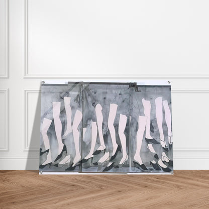 WALKING DREAM WITH A FOUR FOOT CLAMP 1965 - Jim Dine Acrylic Print - 70x100 cm / 28x40″ inches
