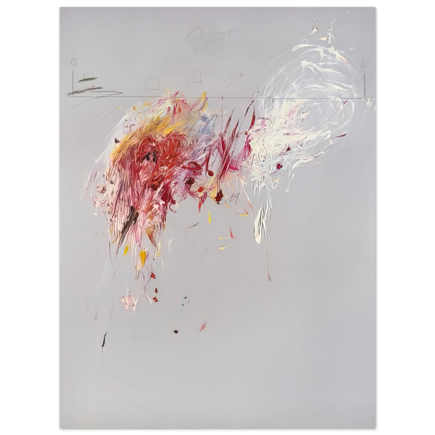 Cy Twombly - Nine Discourses on Commodus, Part V  75x100 cm / 30x40inches Fine Art Poster