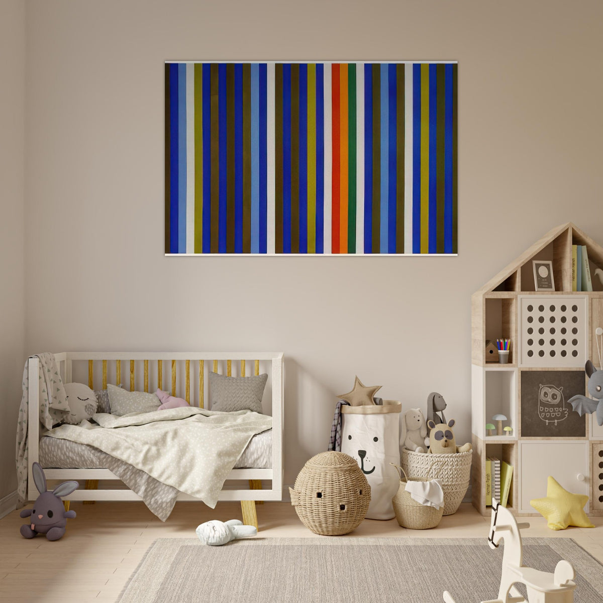 Citadel - 1962 - Gene Davis Art Prints - 100x150 cm / 40x60″ inches | Gene Davis Poster | Gene Davis Prints