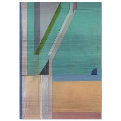Ocean Park #40 - Richard Diebenkorn Brushed Aluminum Print - 70x100 cm / 28x40 inches | Richard Diebenkorn Aluminum Print | Richard Diebenkorn Prints