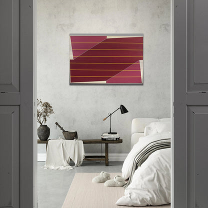 Line Rotation - 1964 - Larry Zox Brushed Aluminum Print - 70x100 cm / 28x40 inches | Larry Zox Aluminum Print | Larry Zox Prints