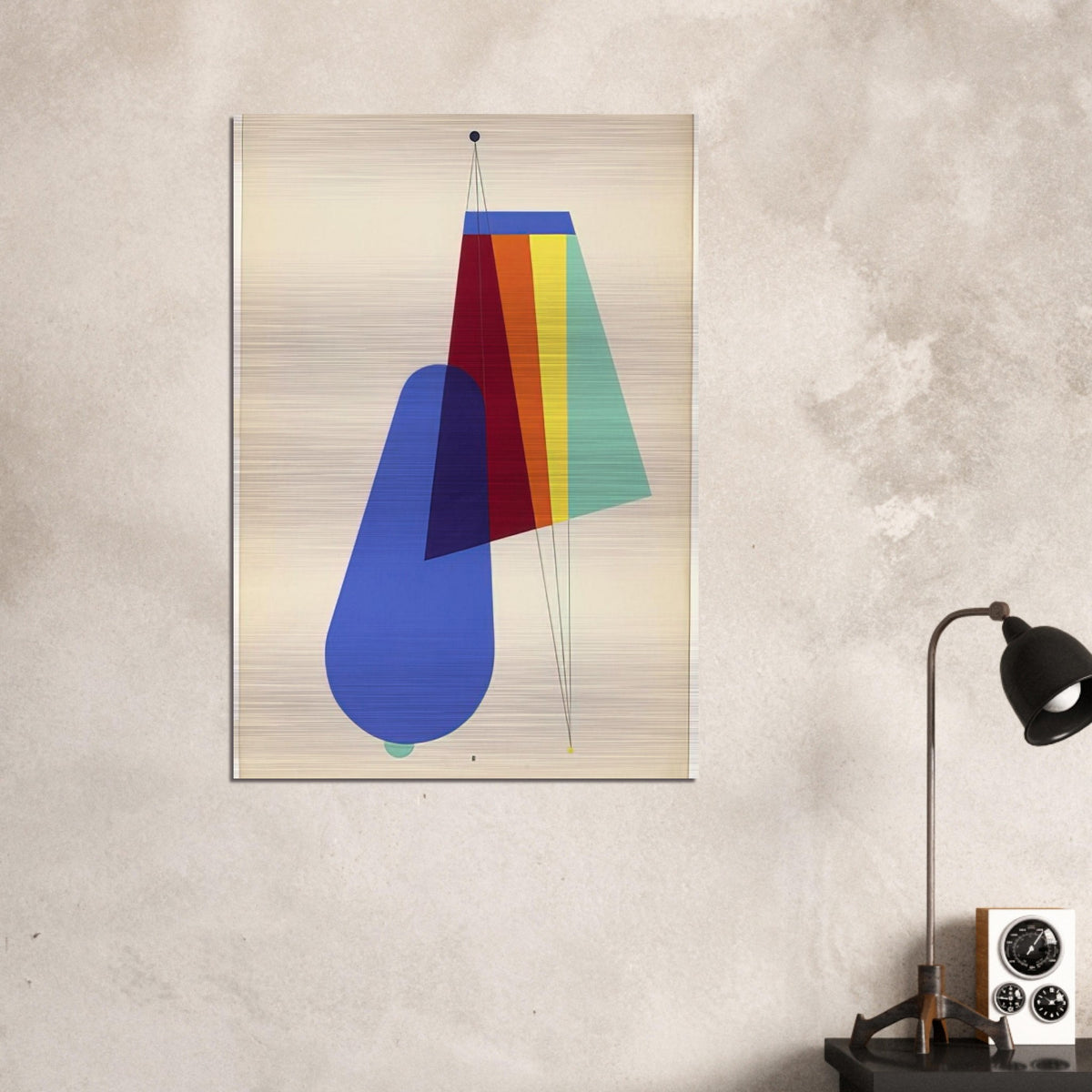 LONG DISTANCE FROM THE PORTFOLIO REVOLVING DOORS 1926 - Man Ray Brushed Aluminum Print - 70x100 cm / 28x40 inches | Man Ray Aluminum Print | Man Ray Prints