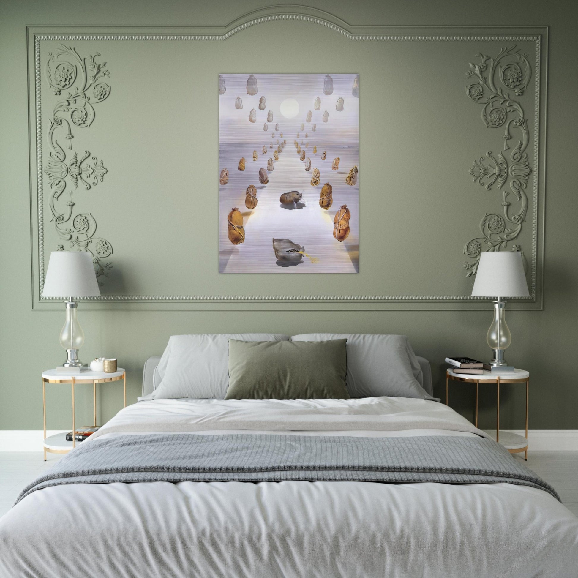THE PATH OF ENIGMAS SECOND VERSION - Salvador Dali Brushed Aluminum Print - 70x100 cm / 28x40 inches | Salvador Dali Aluminum Print | Salvador Dali Prints