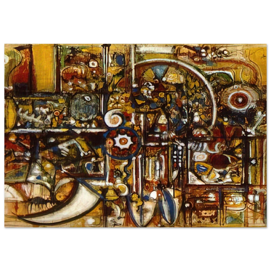 Opaque Harmony - Richard Pousette-Dart Brushed Aluminum Print - 70x100 cm / 28x40 inches | Richard Pousette-Dart Aluminum Print | Richard Pousette-Dart Prints