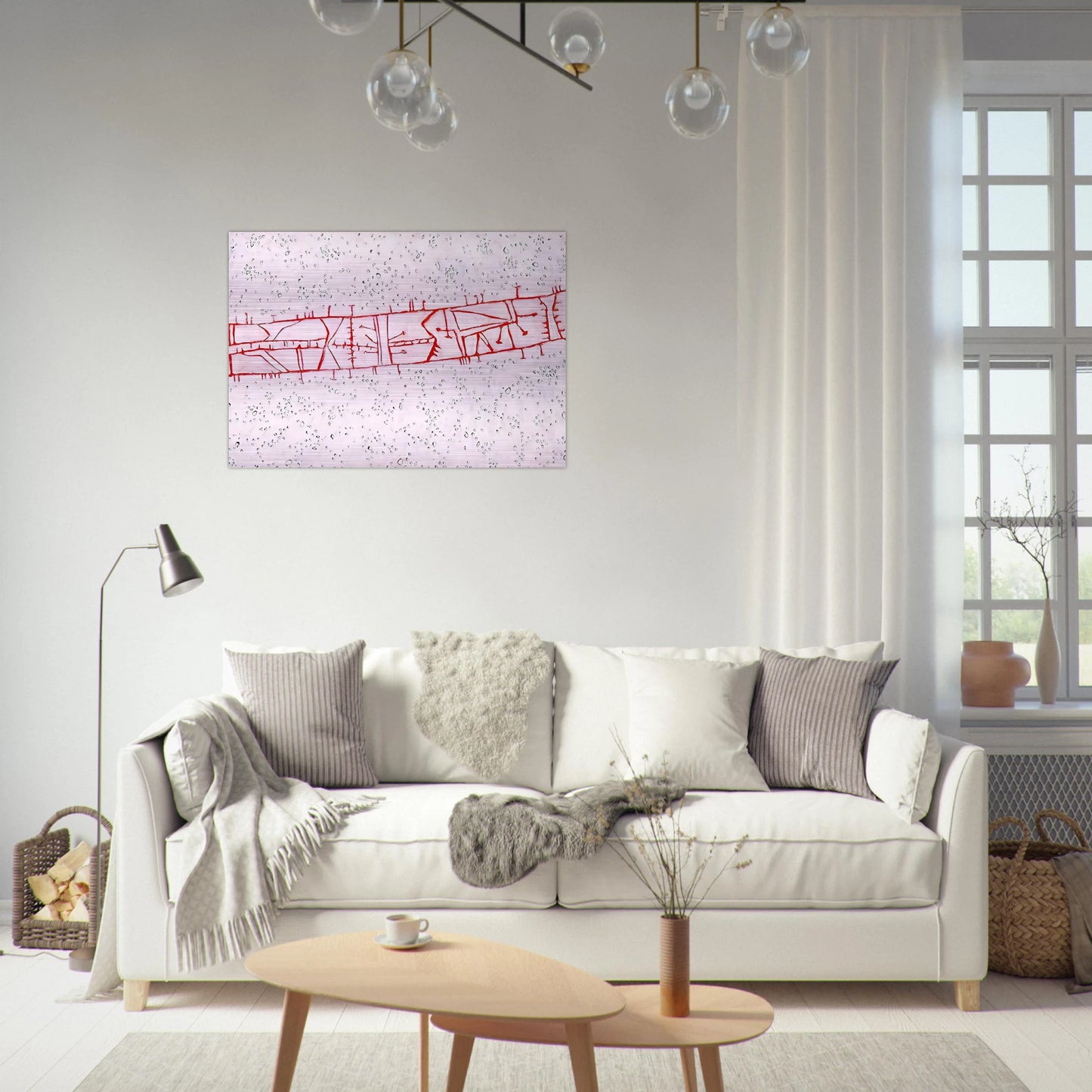 Bridge - 1952 - Gene Davis Brushed Aluminum Print - 70x100 cm / 28x40 inches | Gene Davis Aluminum Print | Gene Davis Prints