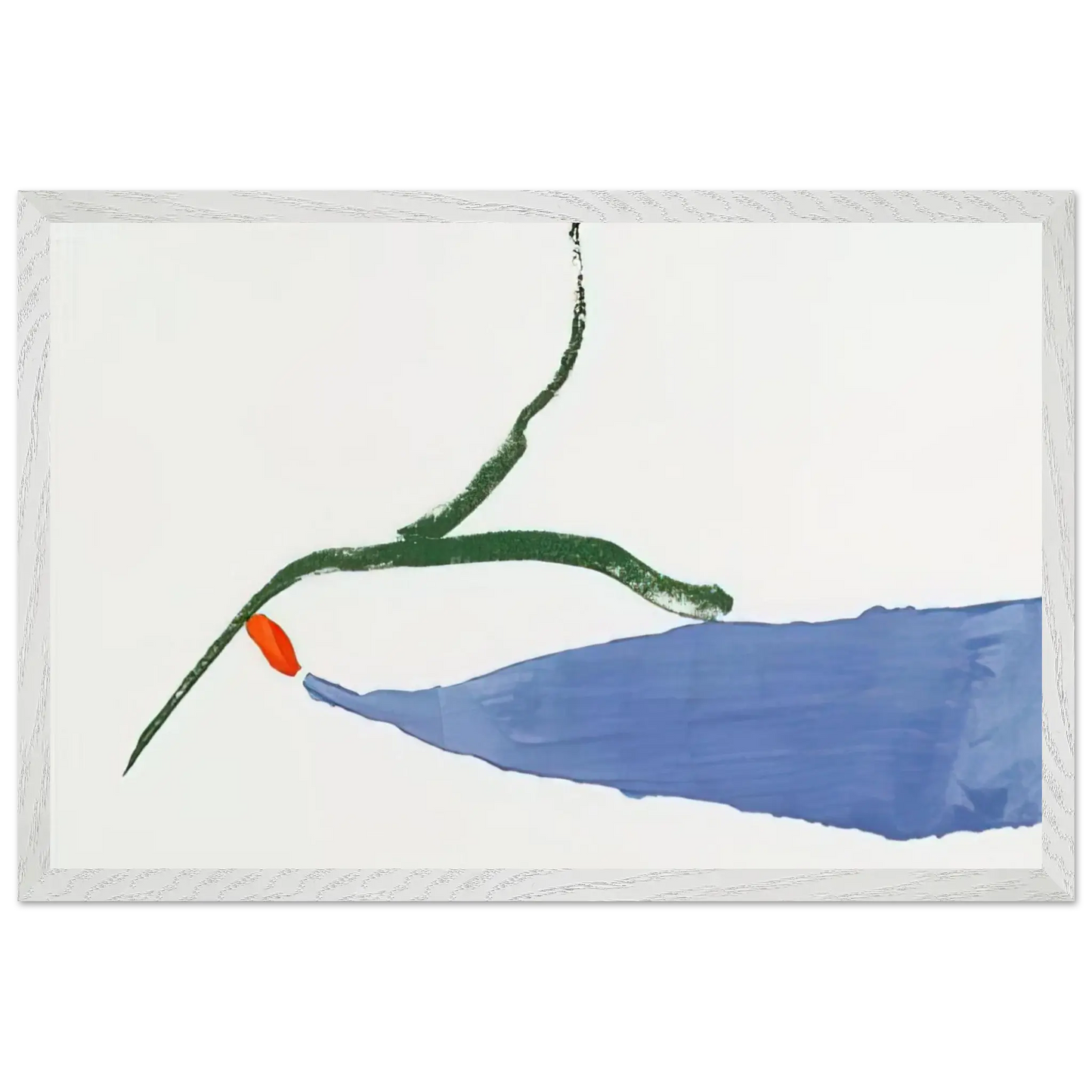 Helen Frankenthaler - A Little Zen - 1970 Wall art - 60x80 cm / 24x32 Inches - Premium Wooden Framed Poster With Fine Art Paper - White frame