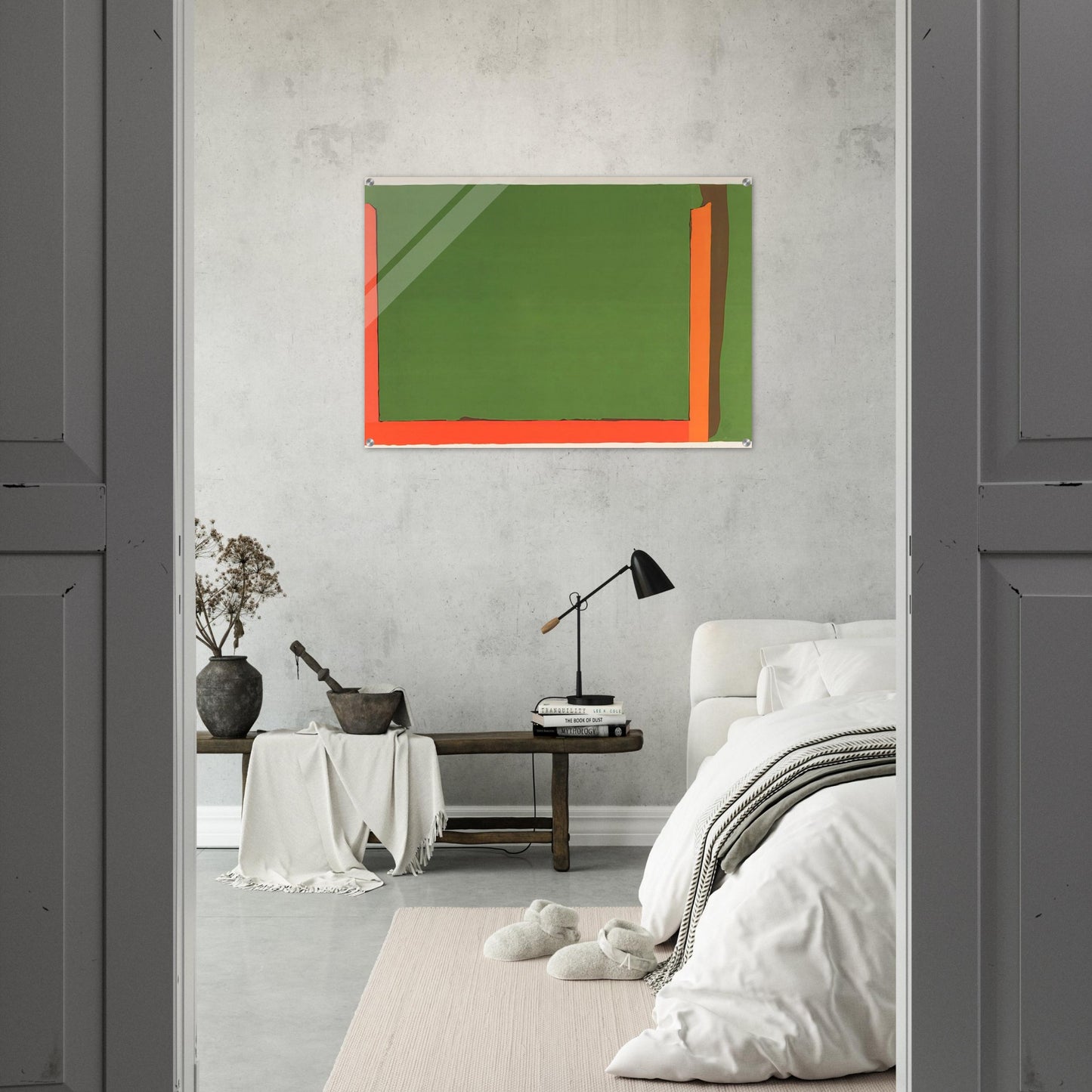 Untitled Litograph - Color Field Painting - John Hoyland Acrylic Print - 70x100 cm / 28x40″ inches
