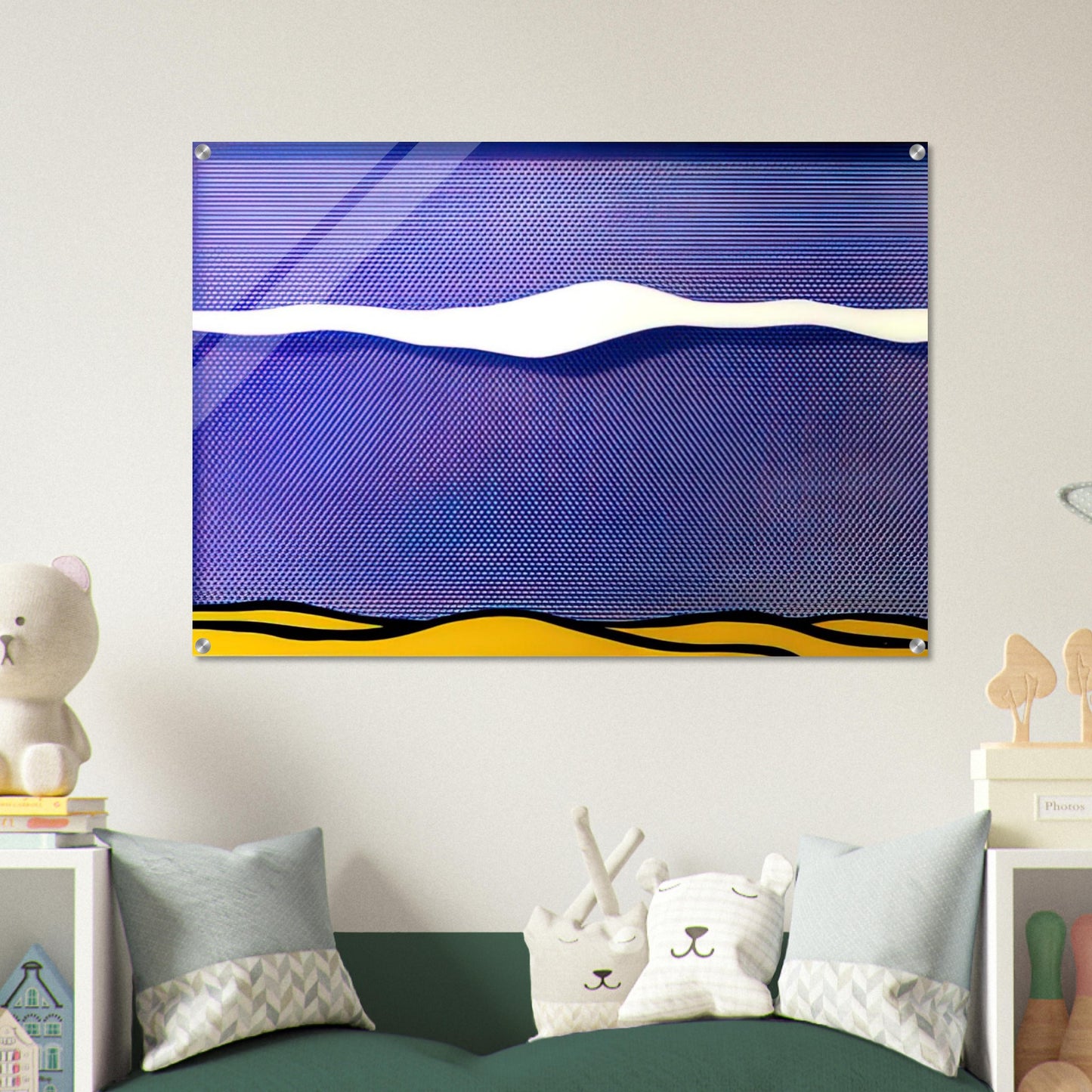 ARCTIC LANDSCAPE 1964 - Roy Lichtenstein Acrylic Print - 70x100 cm / 28x40″ inches