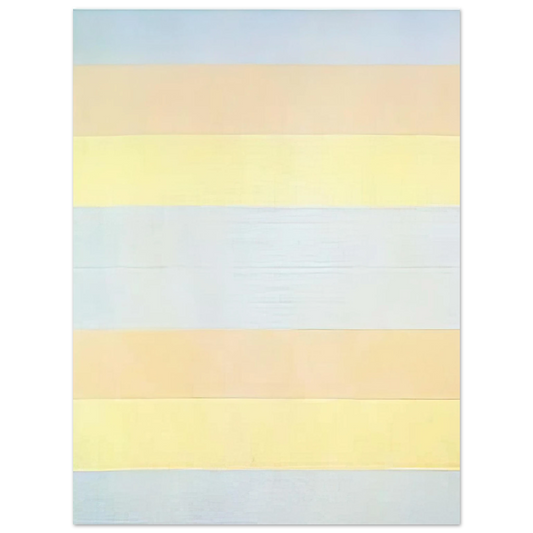 Agnes Martin - With My Back to the World  75x100 cm / 30x40inches Fine Art Poster