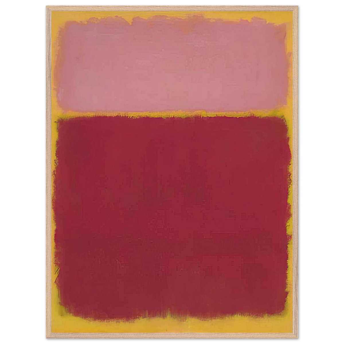 Mark Rothko - Untitled No. 17 - 1961 Wall Art - 21x29.7 cm / 8x12" - Premium Wooden Framed Poster With Fine Art Paper - Black frame