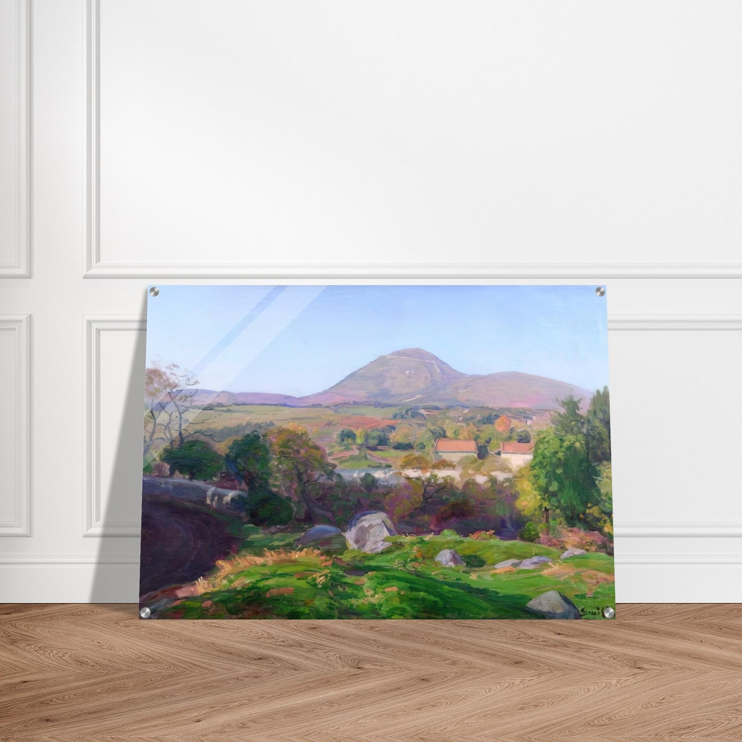 Landscape of Puy de Dôme - Armand Guillaumin Acrylic Print - 70x100 cm / 28x40″ inches | Armand Guillaumin Wall Art | Armand Guillaumin Prints
