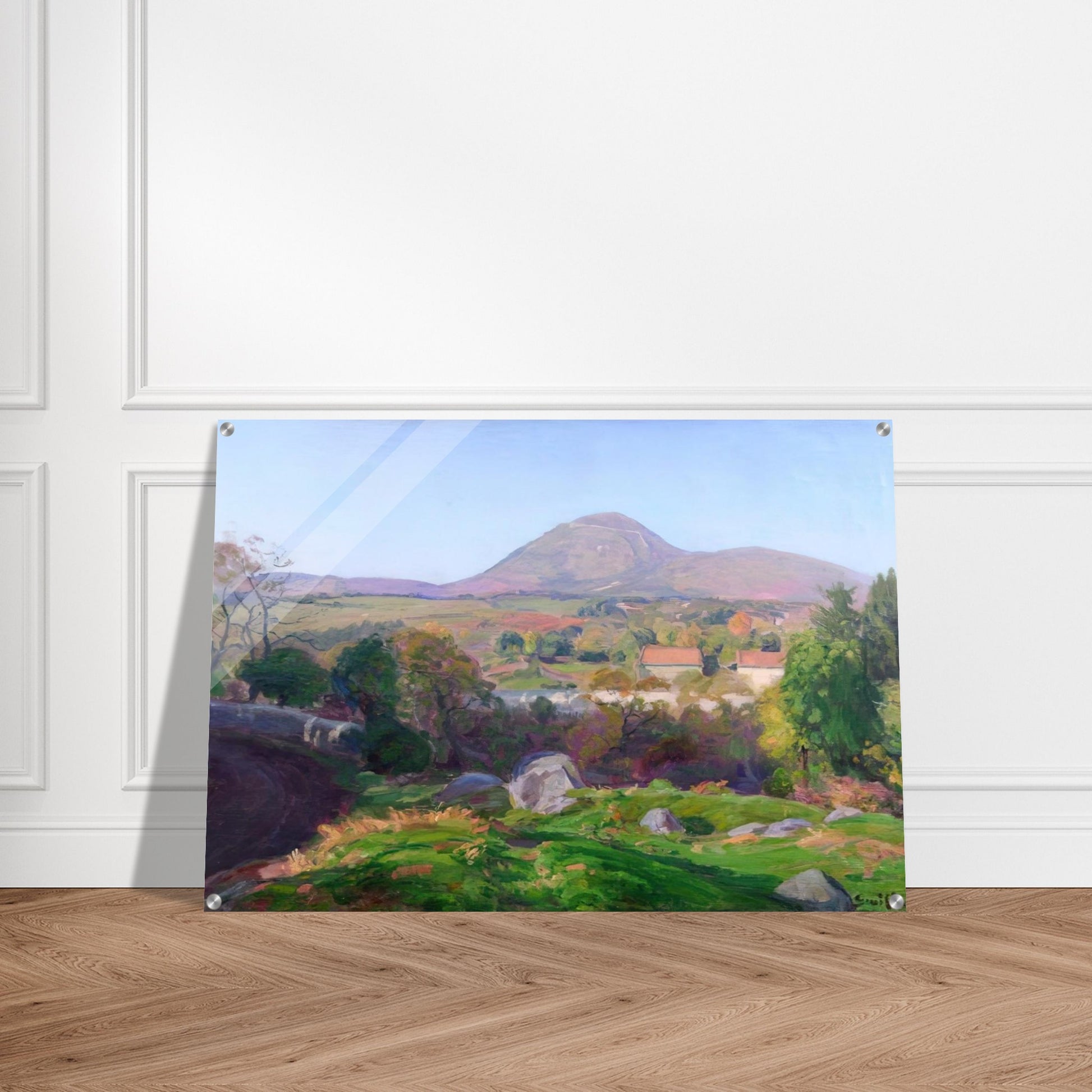 Landscape of Puy de Dôme - Armand Guillaumin Acrylic Print - 70x100 cm / 28x40″ inches | Armand Guillaumin Wall Art | Armand Guillaumin Prints