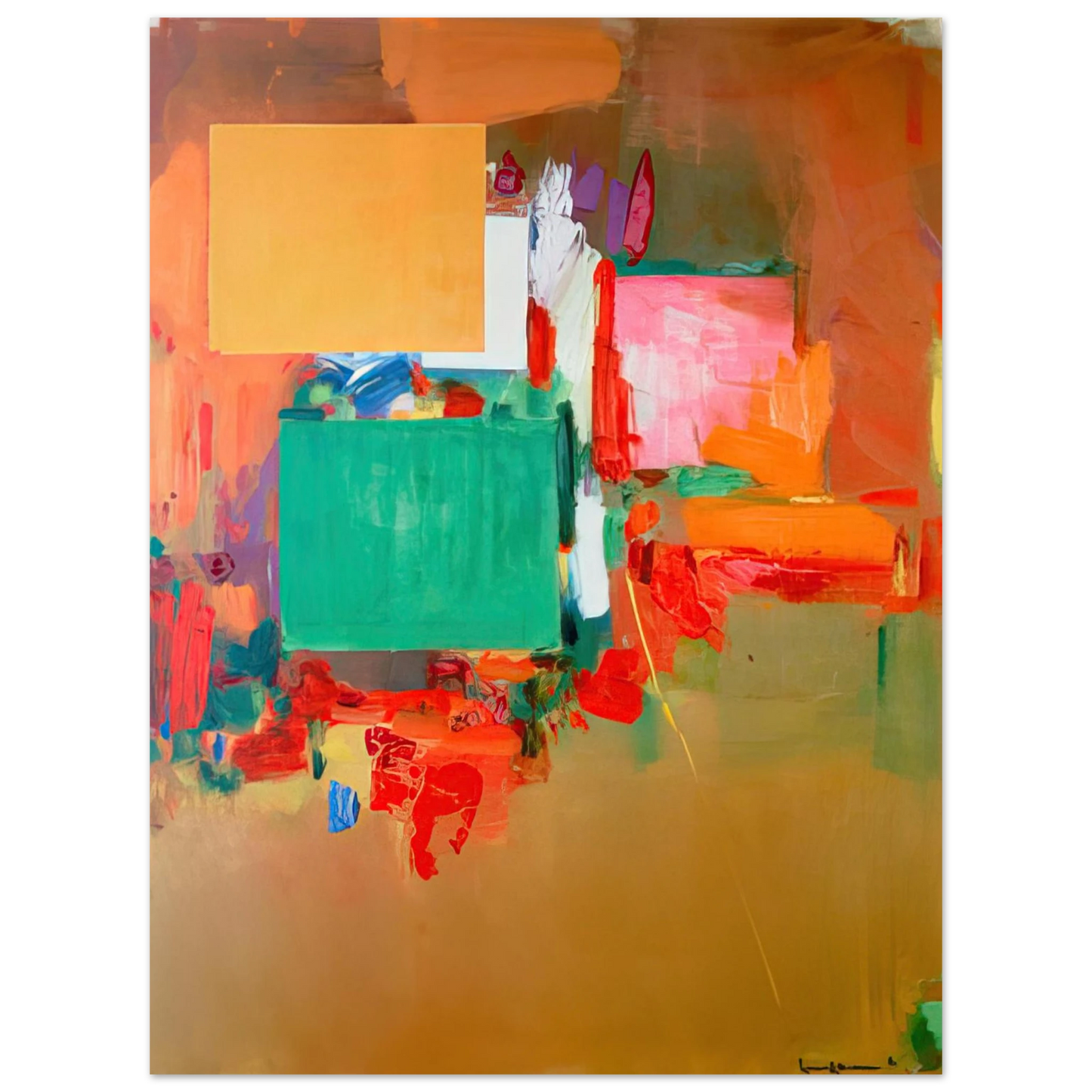 Hans Hofmann - Song of the Nightingale  75x100 cm / 30x40inches Fine Art Poster