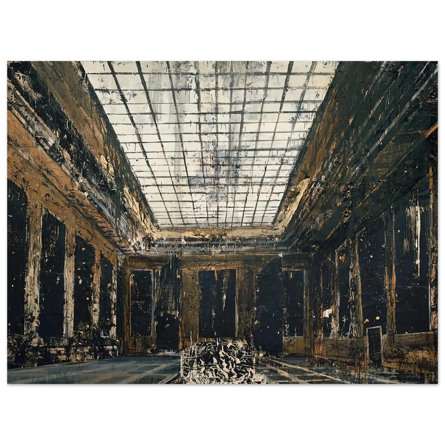 Anselm Kiefer - INTERIOR 1981  75x100 cm / 30x40inches Fine Art Poster