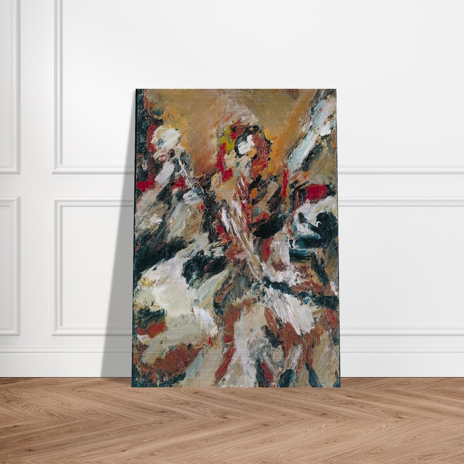 STUDY AFTER TITIAN I - Frank Auerbach Brushed Aluminum Print - 70x100 cm / 28x40 inches | Frank Auerbach Aluminum Print | Frank Auerbach Prints