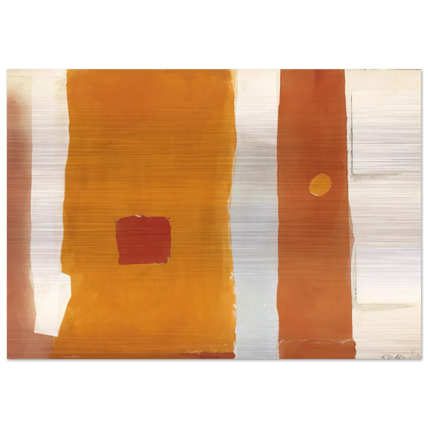UNTITLED 1982 - Esteban Vicente Brushed Aluminum Print - 70x100 cm / 28x40 inches | Esteban Vicente Aluminum Print | Esteban Vicente Prints