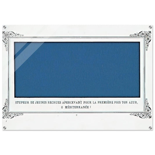 The Awe of Navy Recruits Seeing for the First Time Your Blue, O Mediterranean Sea! - Alphonse Allais Acrylic Print - 70x100 cm / 28x40″ inches