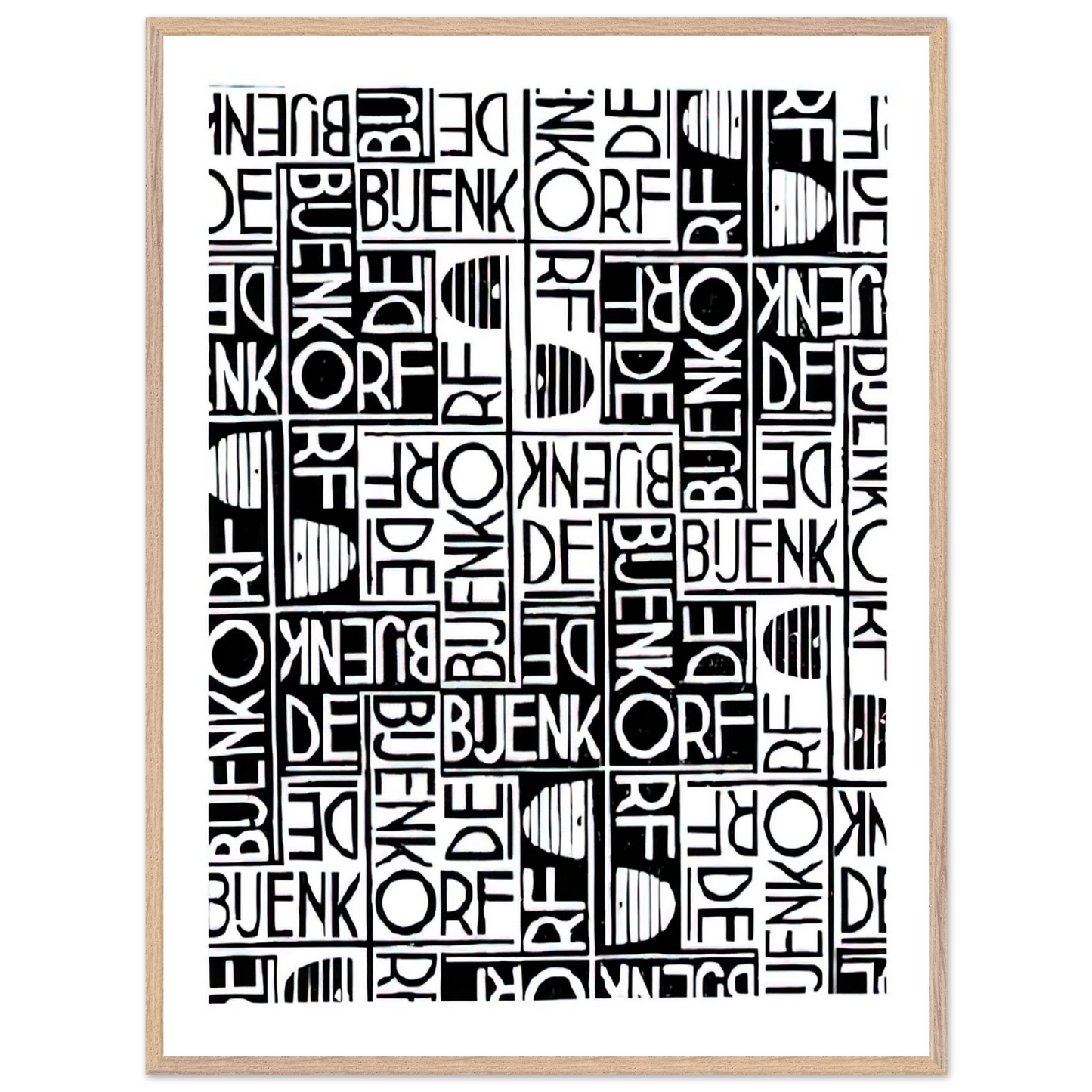 MC Escher - ESCHER (18) Wall Art - 30x40 cm / 12x16 inches - Premium Wooden Framed Poster With Fine Art Paper-canvas - Black frame